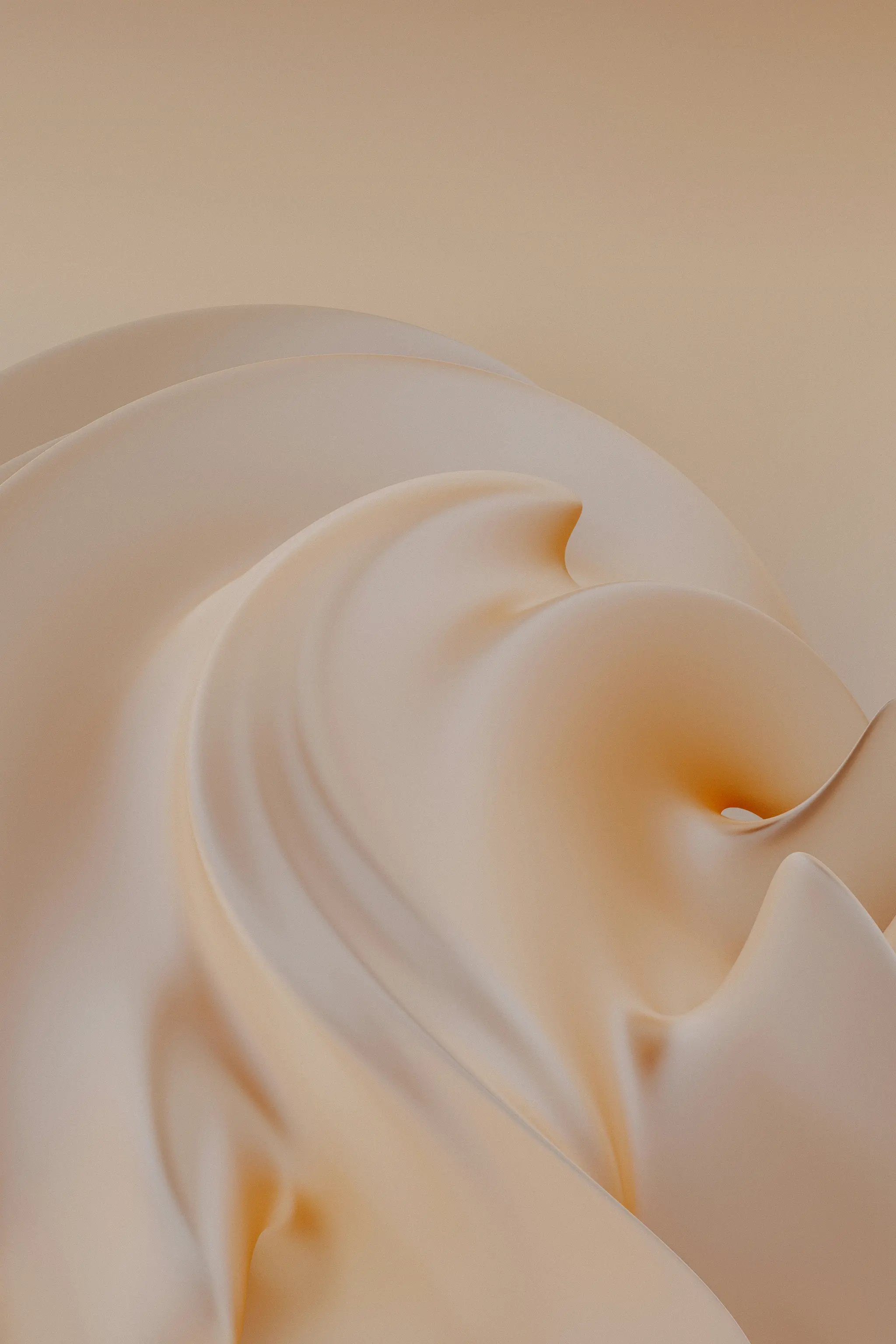white and light orange soft swirl graphic